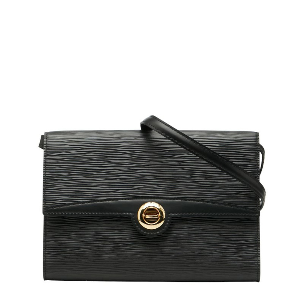 Louis Vuitton Epi Arche Crossbody Shoulder Bag Noir Black Leather